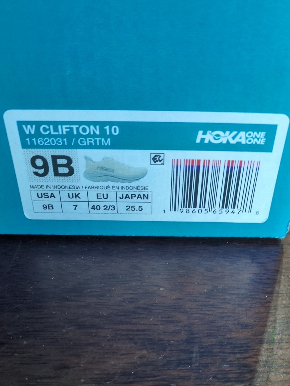 Hoka Clifton 10 Running Shoes Women's 9B - Picture 2 of 6